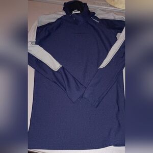 Under Armour Kids Navy and Gray Short Sleeve Tee